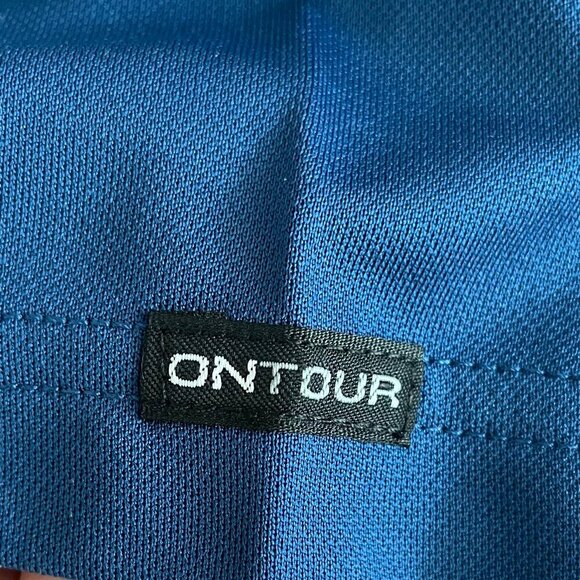 OnTour Pico Web Tech 100 Series Athletic SS Poly Polo Golf Shirt Blue Sz XS NWT - Picture 10 of 15